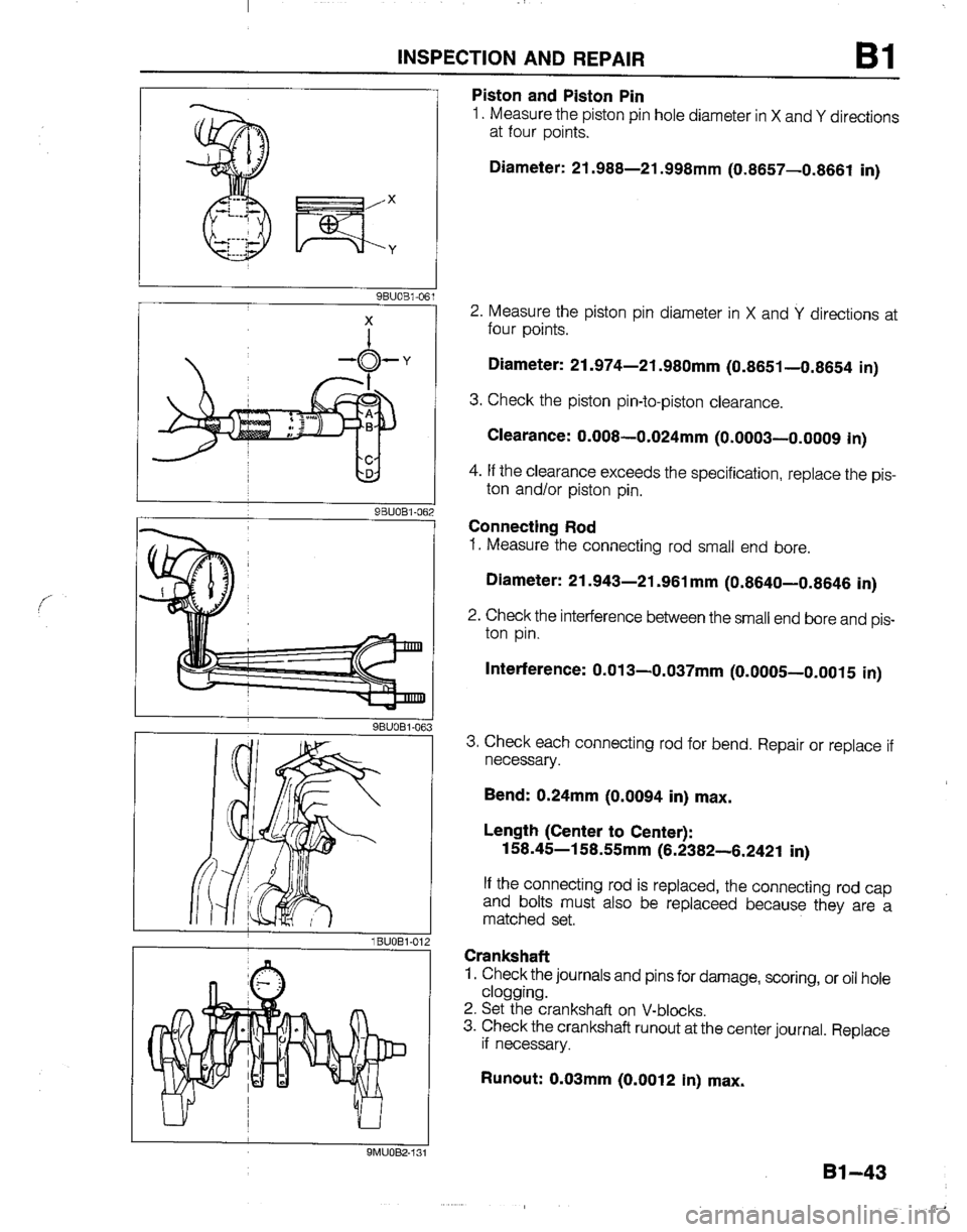 MAZDA B2200 1992  Workshop Manual 