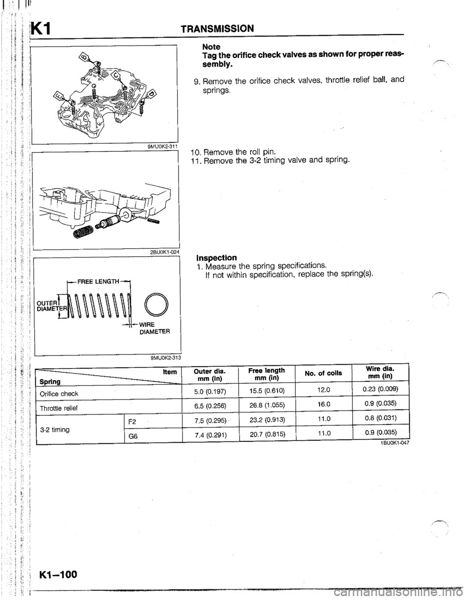 MAZDA B2200 1992  Workshop Manual 