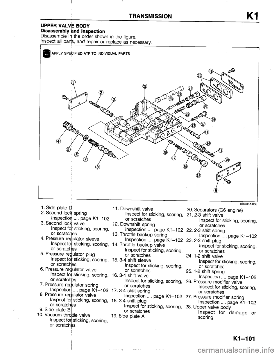 MAZDA B2200 1992  Workshop Manual 