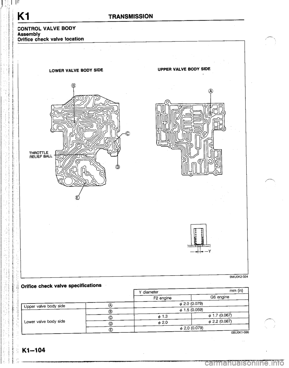 MAZDA B2200 1992  Workshop Manual 