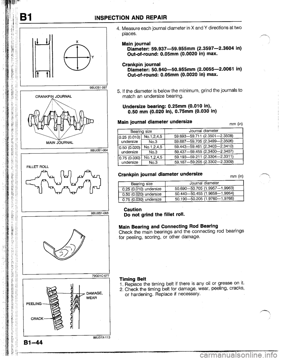 MAZDA B2200 1992  Workshop Manual 