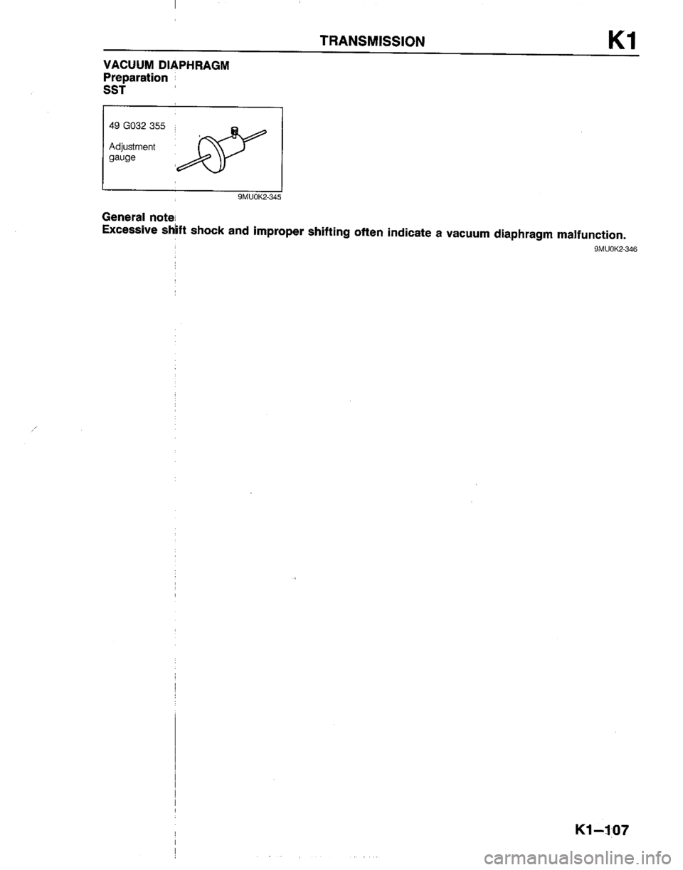 MAZDA B2200 1992  Workshop Manual 