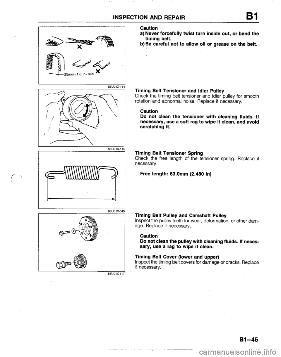 MAZDA B2200 1992  Workshop Manual 