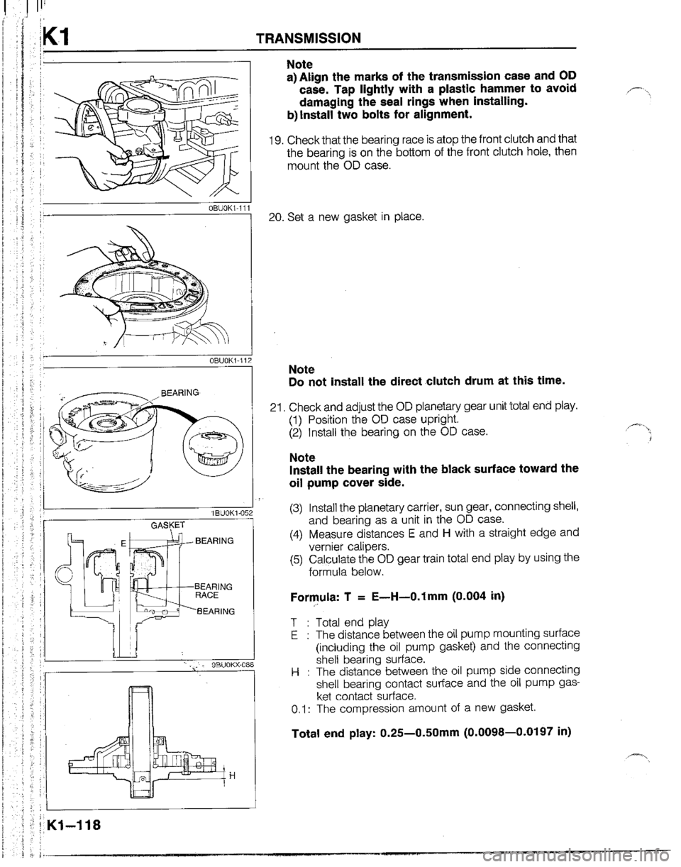 MAZDA B2200 1992  Workshop Manual 