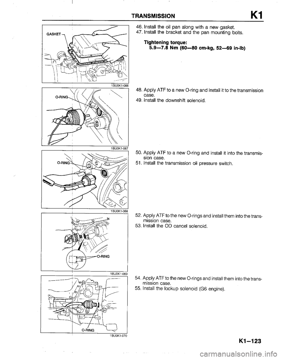 MAZDA B2200 1992  Workshop Manual 