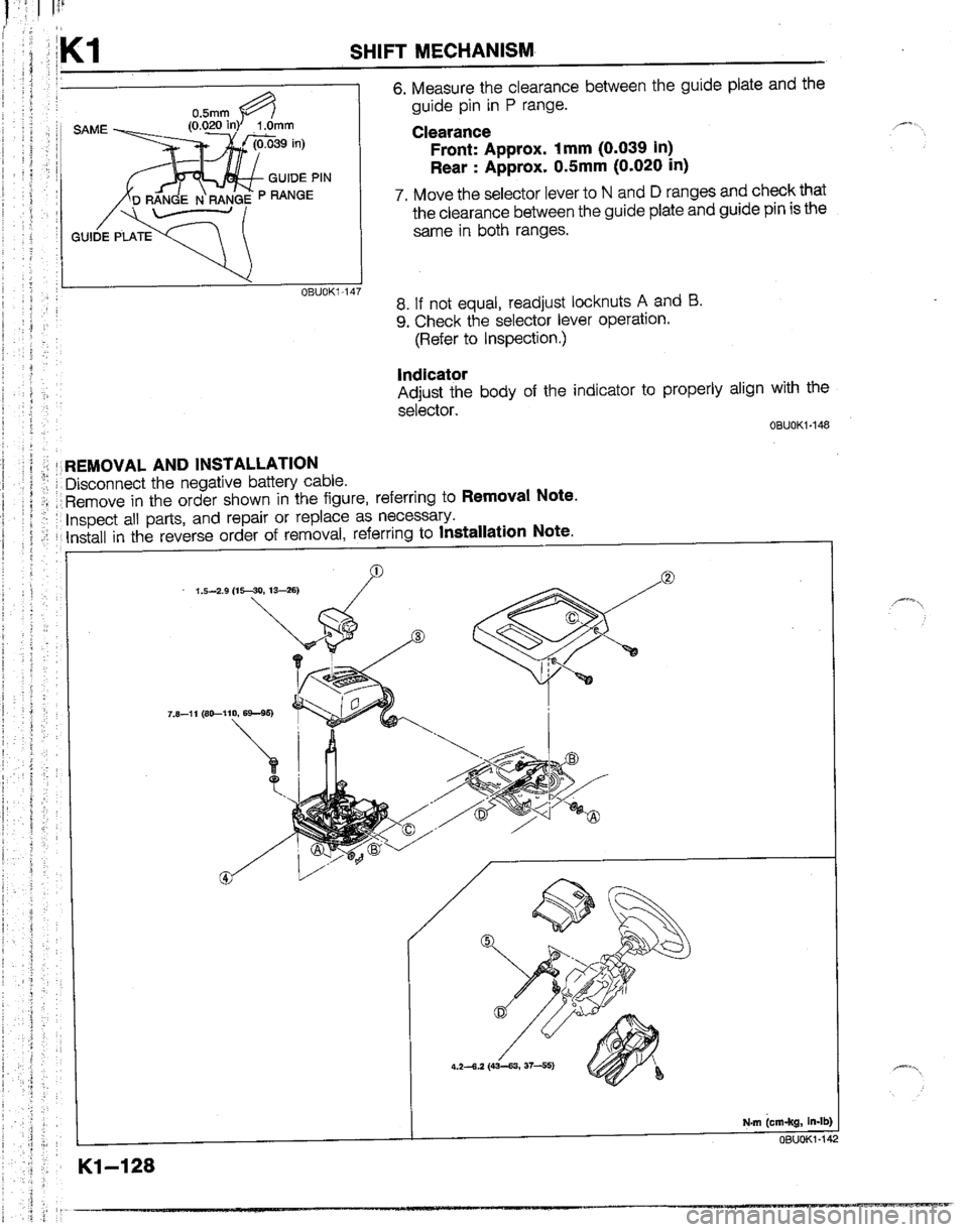 MAZDA B2200 1992  Workshop Manual 
