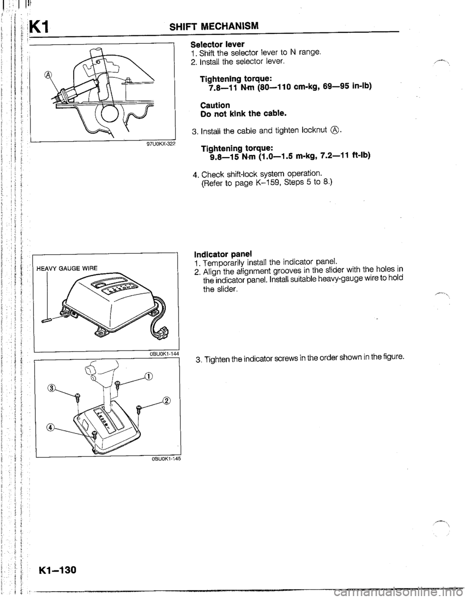 MAZDA B2200 1992  Workshop Manual 