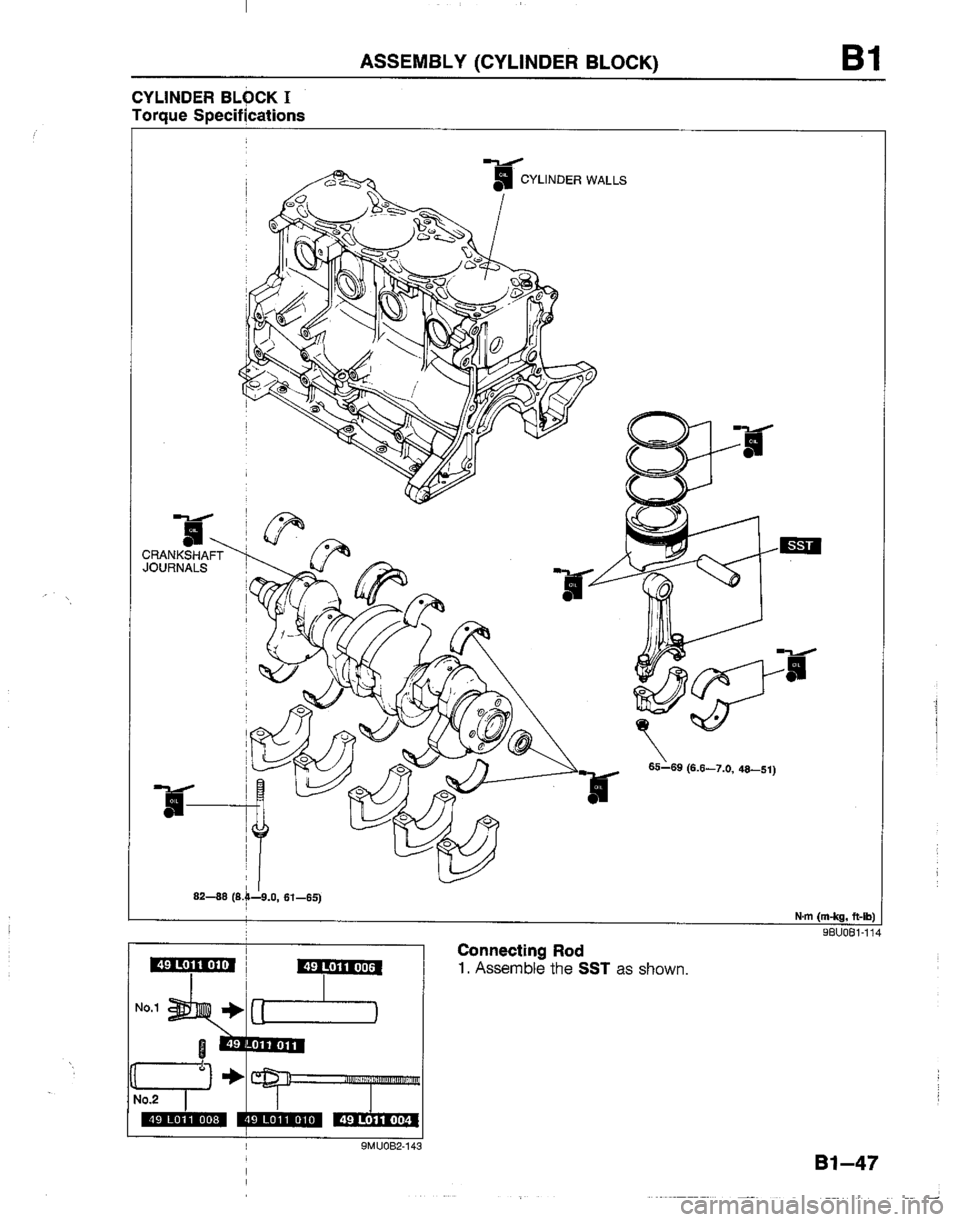 MAZDA B2200 1992  Workshop Manual 