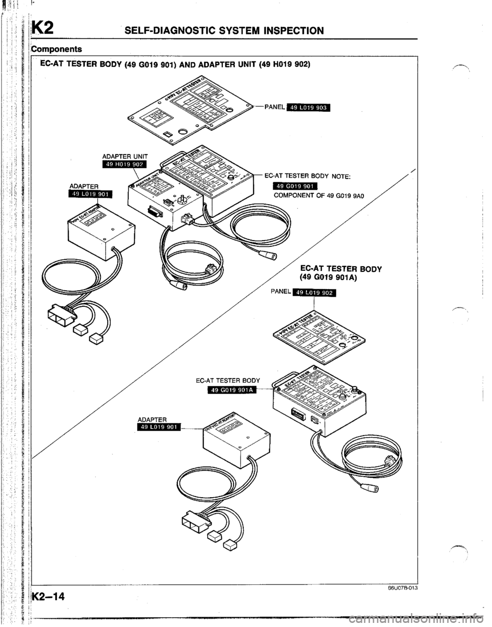MAZDA B2200 1992  Workshop Manual 