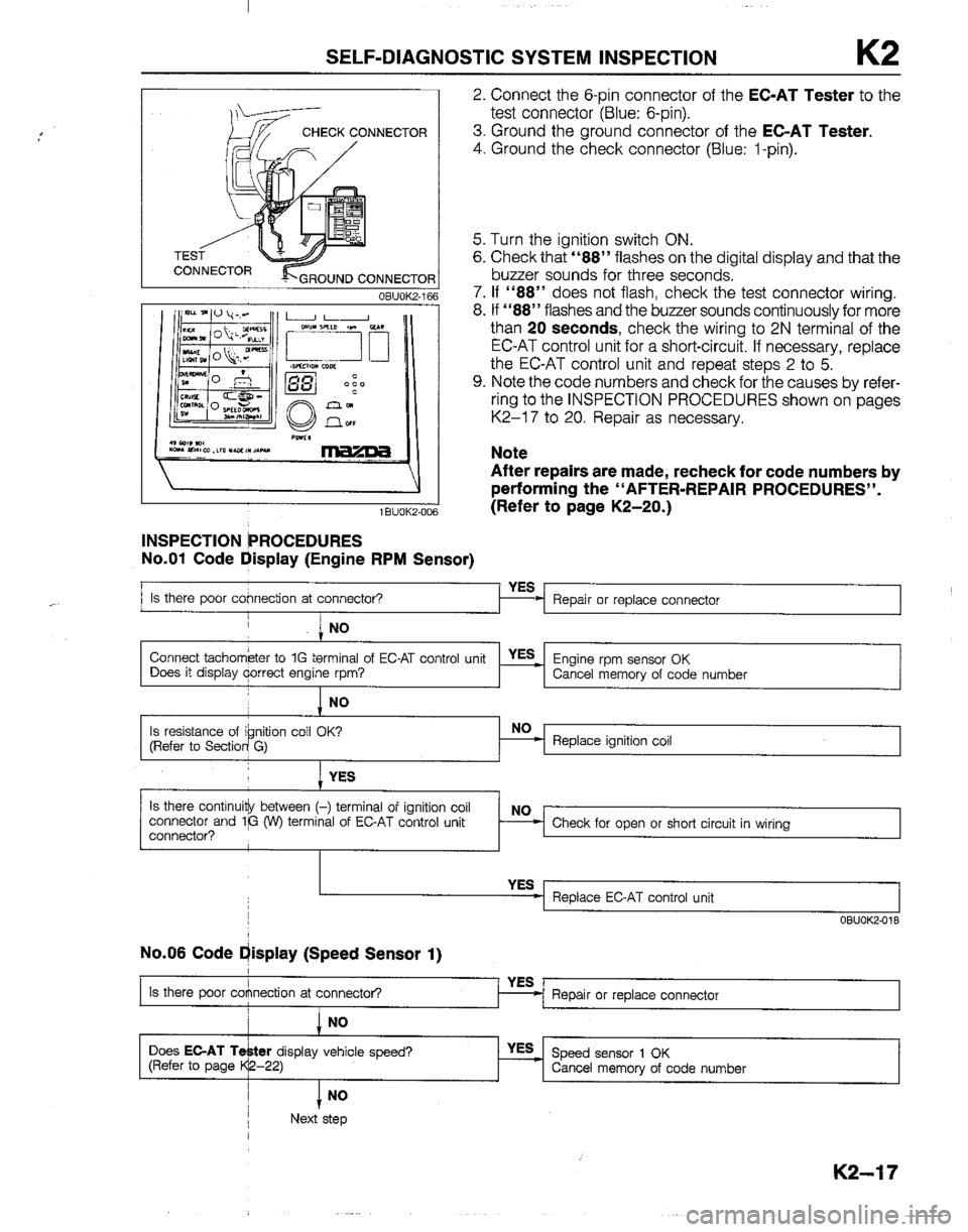 MAZDA B2200 1992  Workshop Manual 