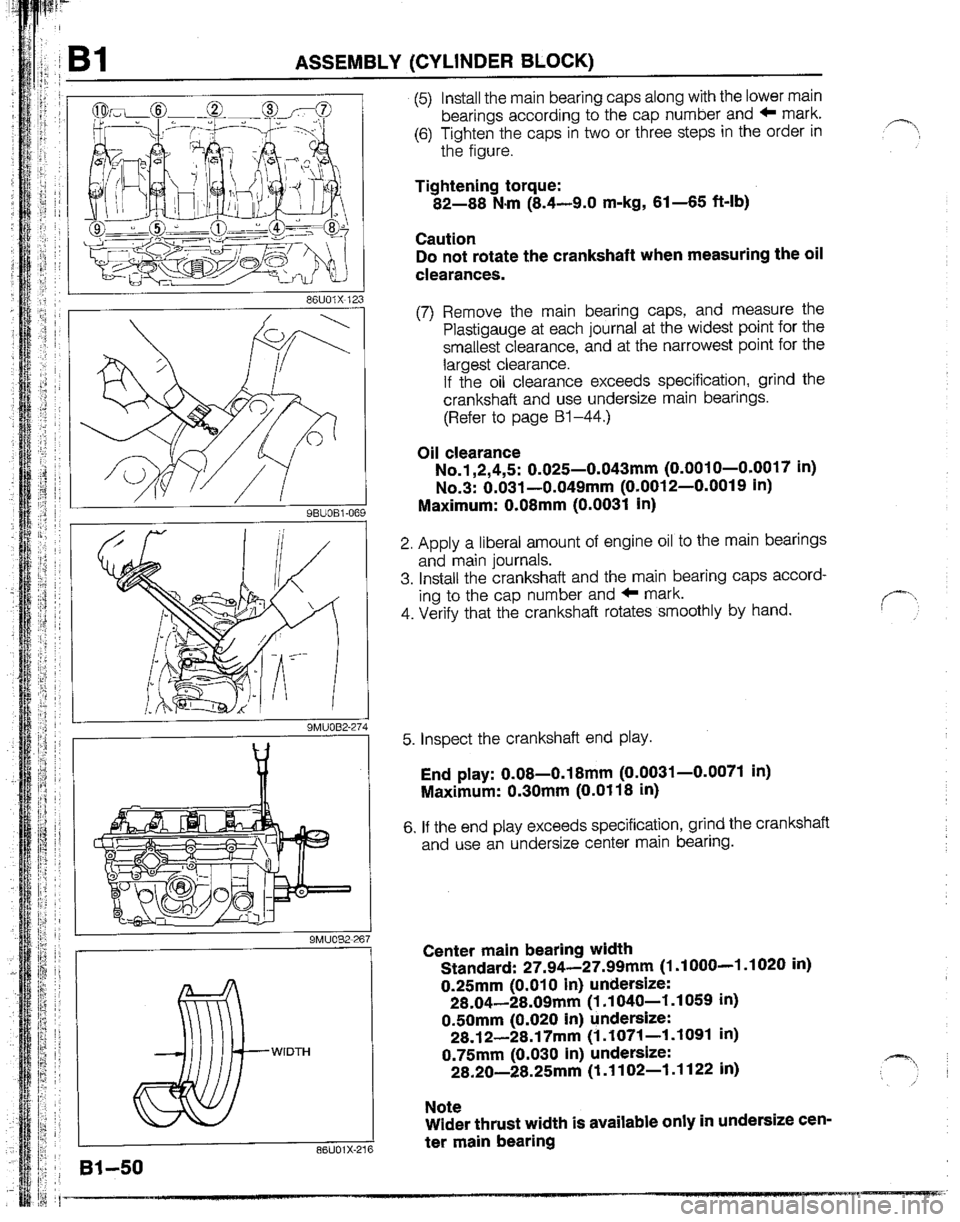 MAZDA B2200 1992  Workshop Manual 