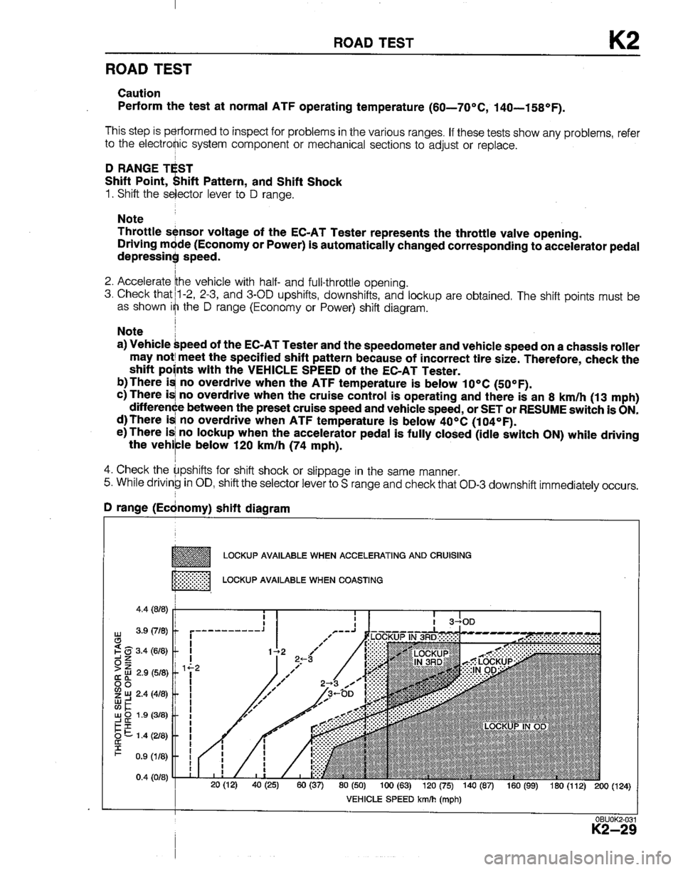 MAZDA B2200 1992  Workshop Manual 