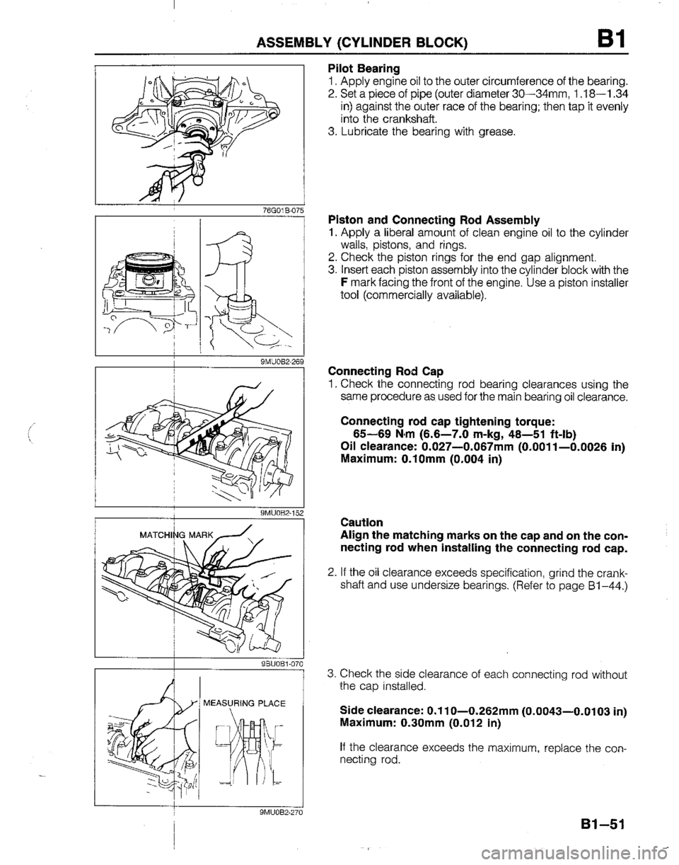 MAZDA B2200 1992  Workshop Manual 