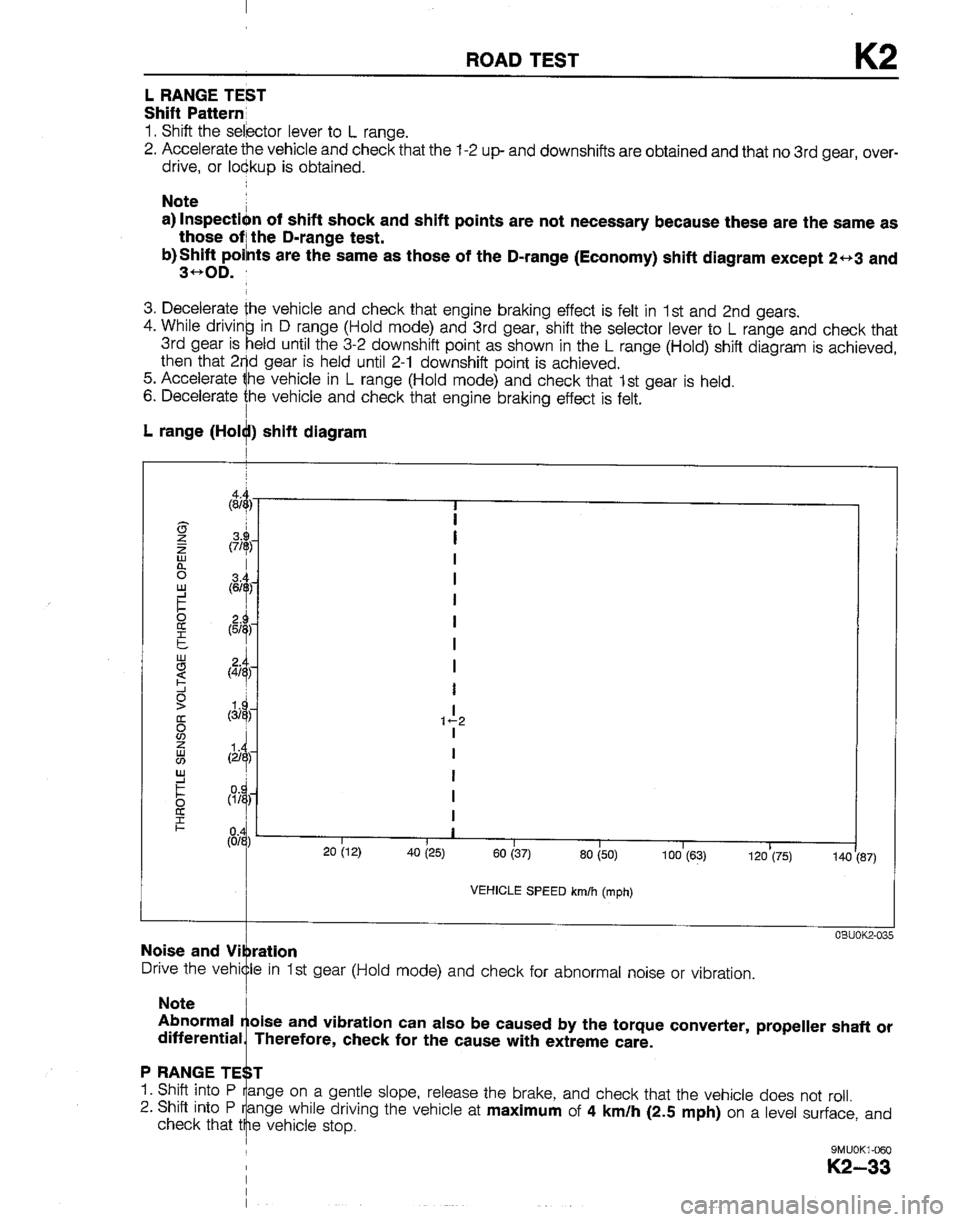 MAZDA B2200 1992  Workshop Manual 