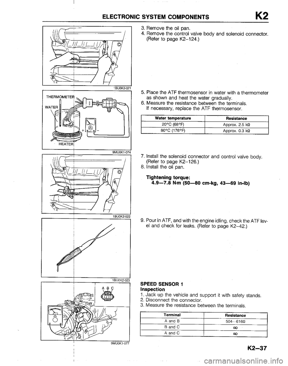 MAZDA B2200 1992  Workshop Manual 