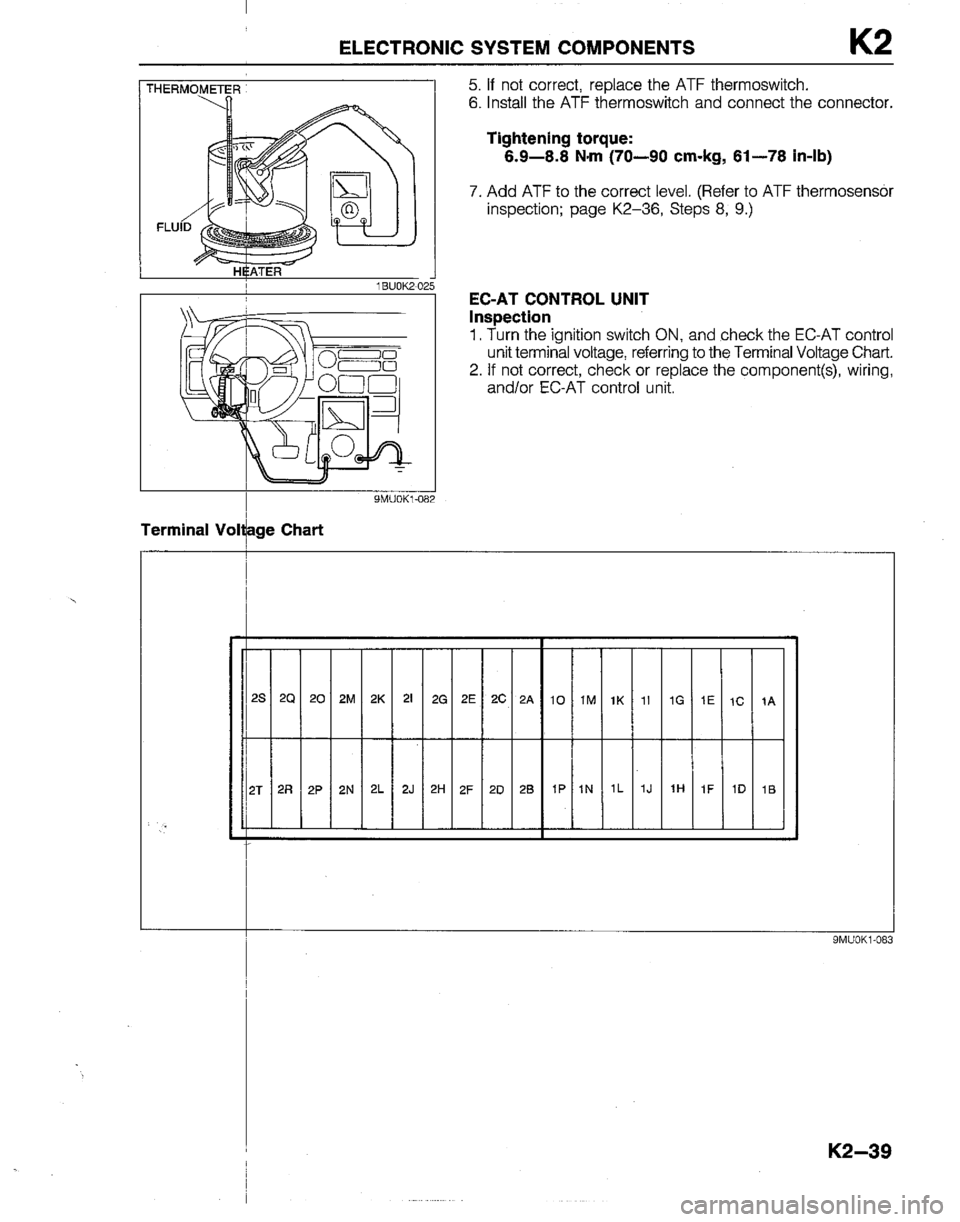 MAZDA B2200 1992  Workshop Manual 