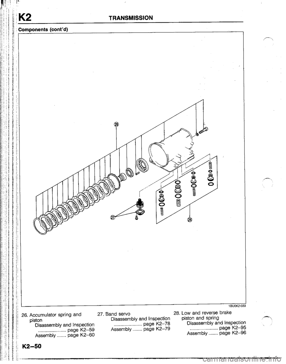 MAZDA B2200 1992  Workshop Manual 