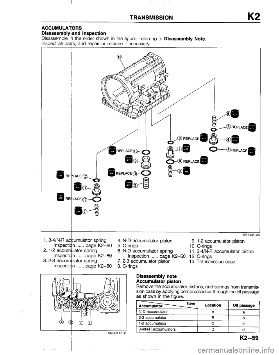 MAZDA B2200 1992  Workshop Manual 