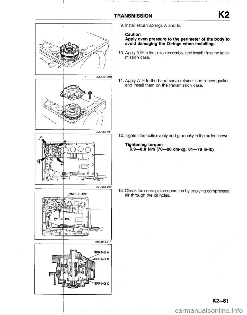 MAZDA B2200 1992  Workshop Manual 