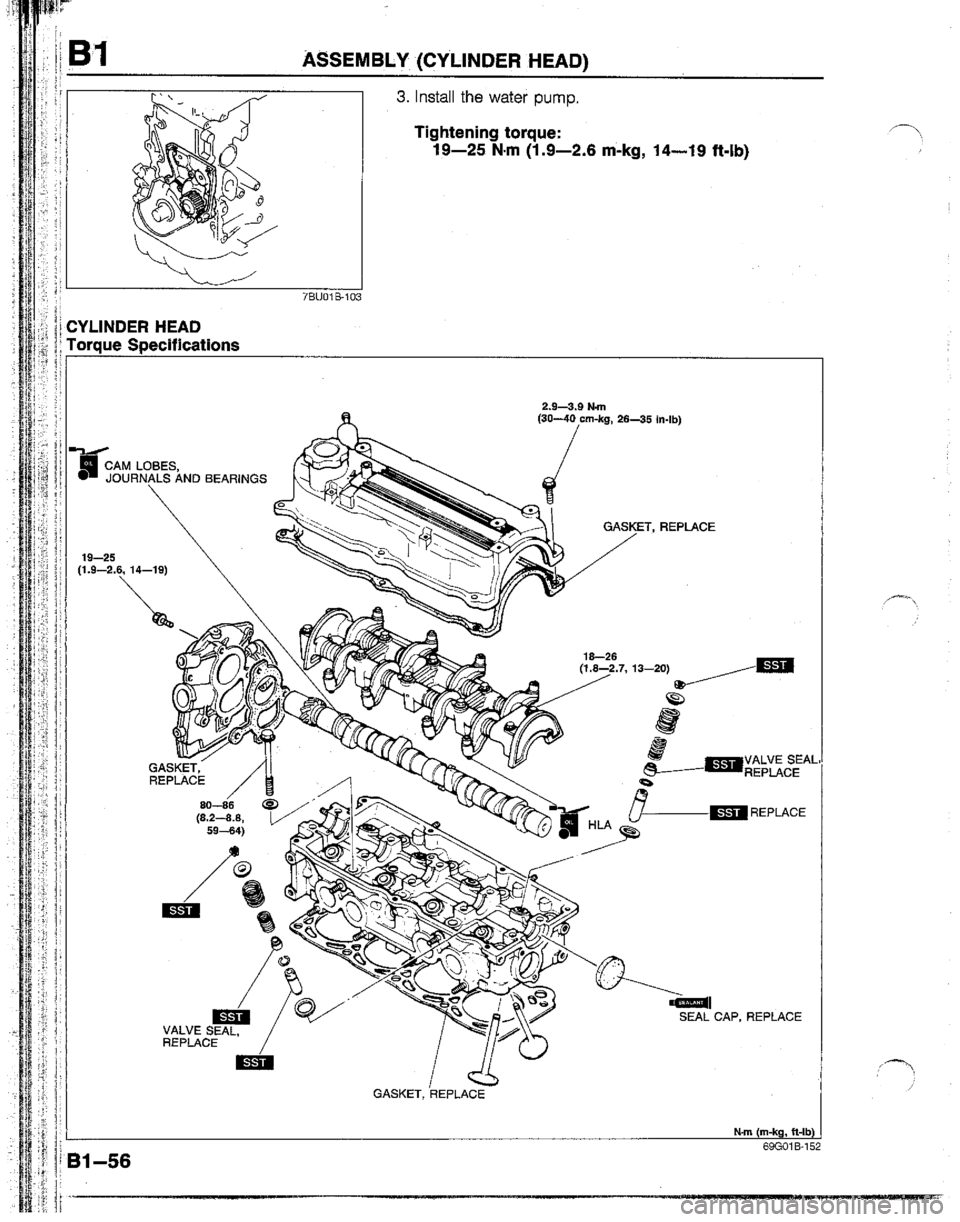MAZDA B2200 1992  Workshop Manual 