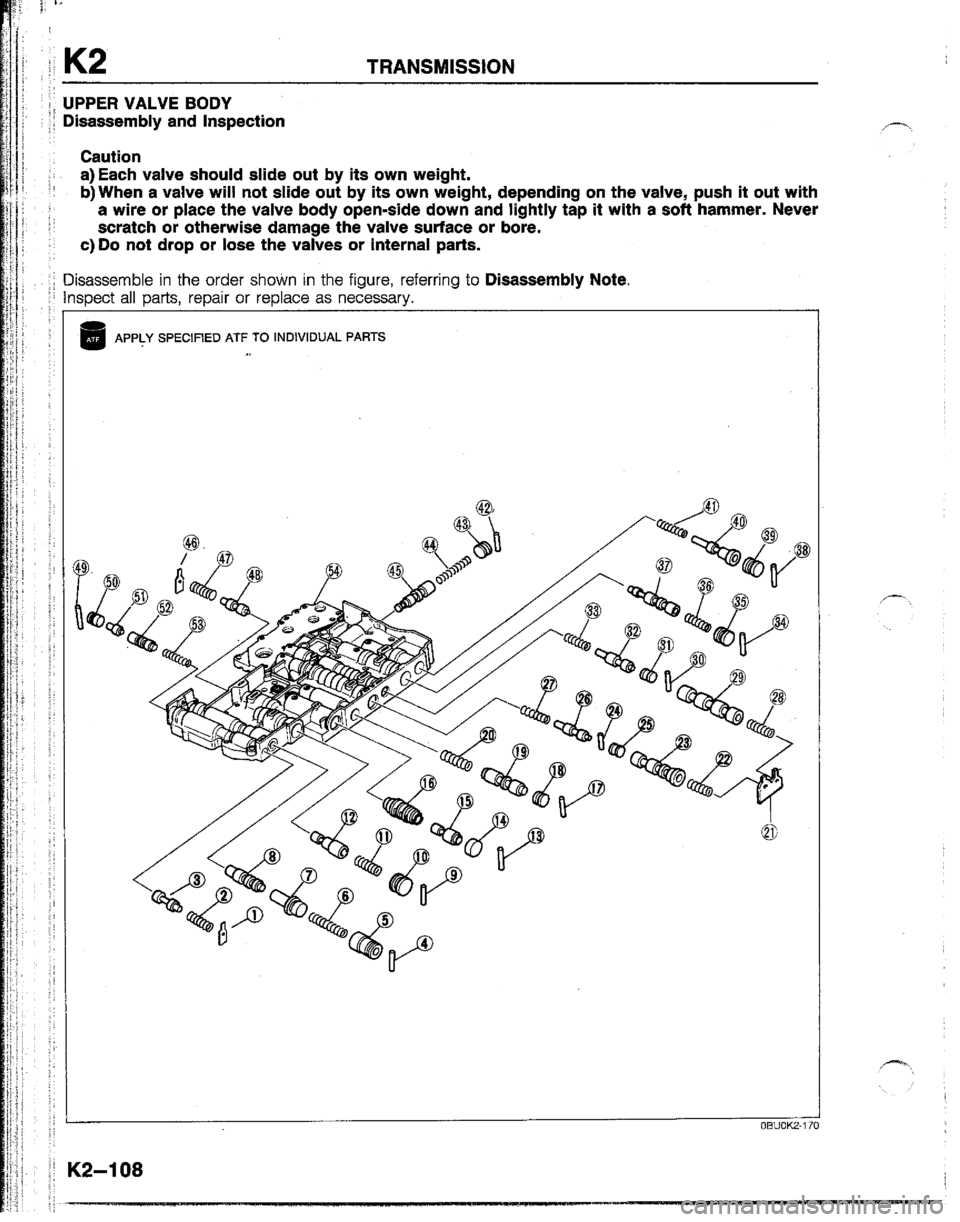 MAZDA B2200 1992  Workshop Manual 