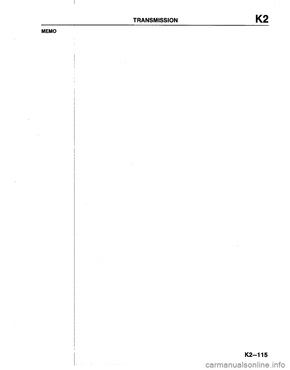 MAZDA B2200 1992  Workshop Manual 