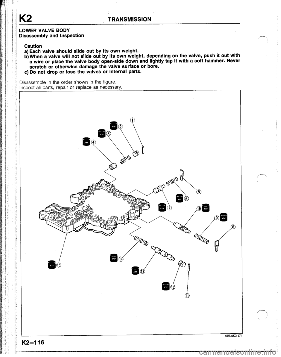 MAZDA B2200 1992  Workshop Manual 