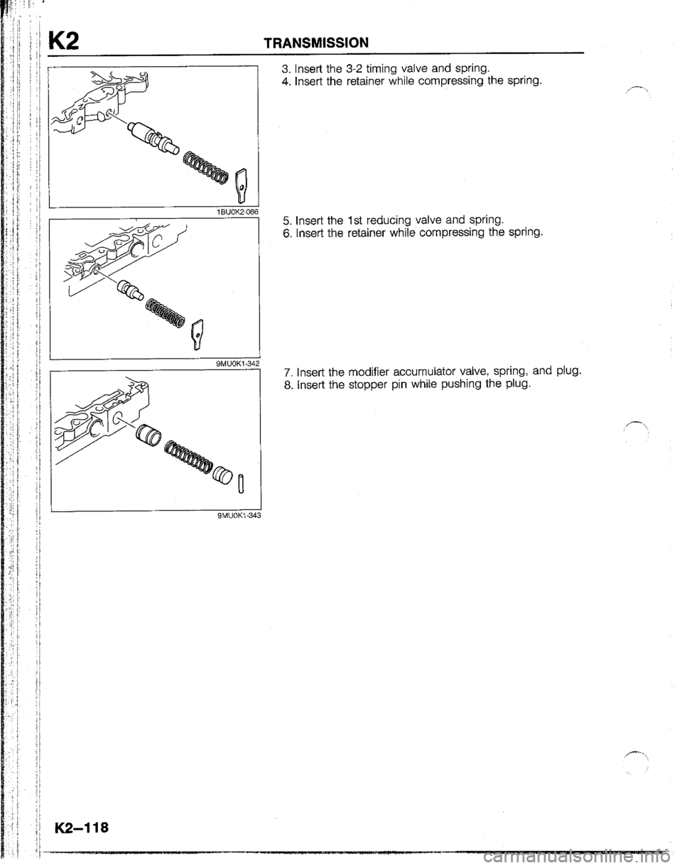 MAZDA B2200 1992  Workshop Manual 