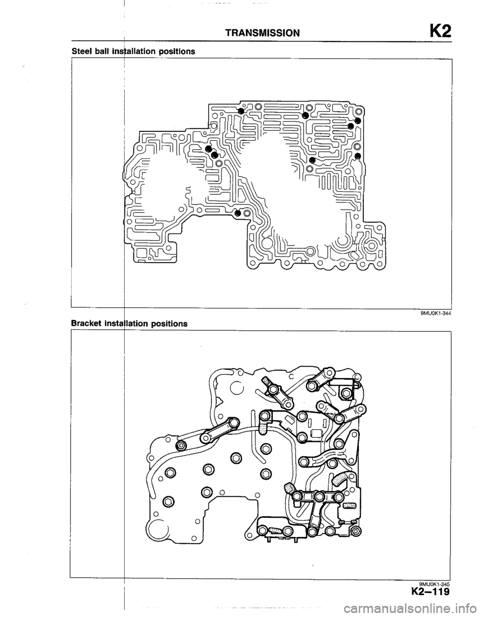 MAZDA B2200 1992  Workshop Manual 