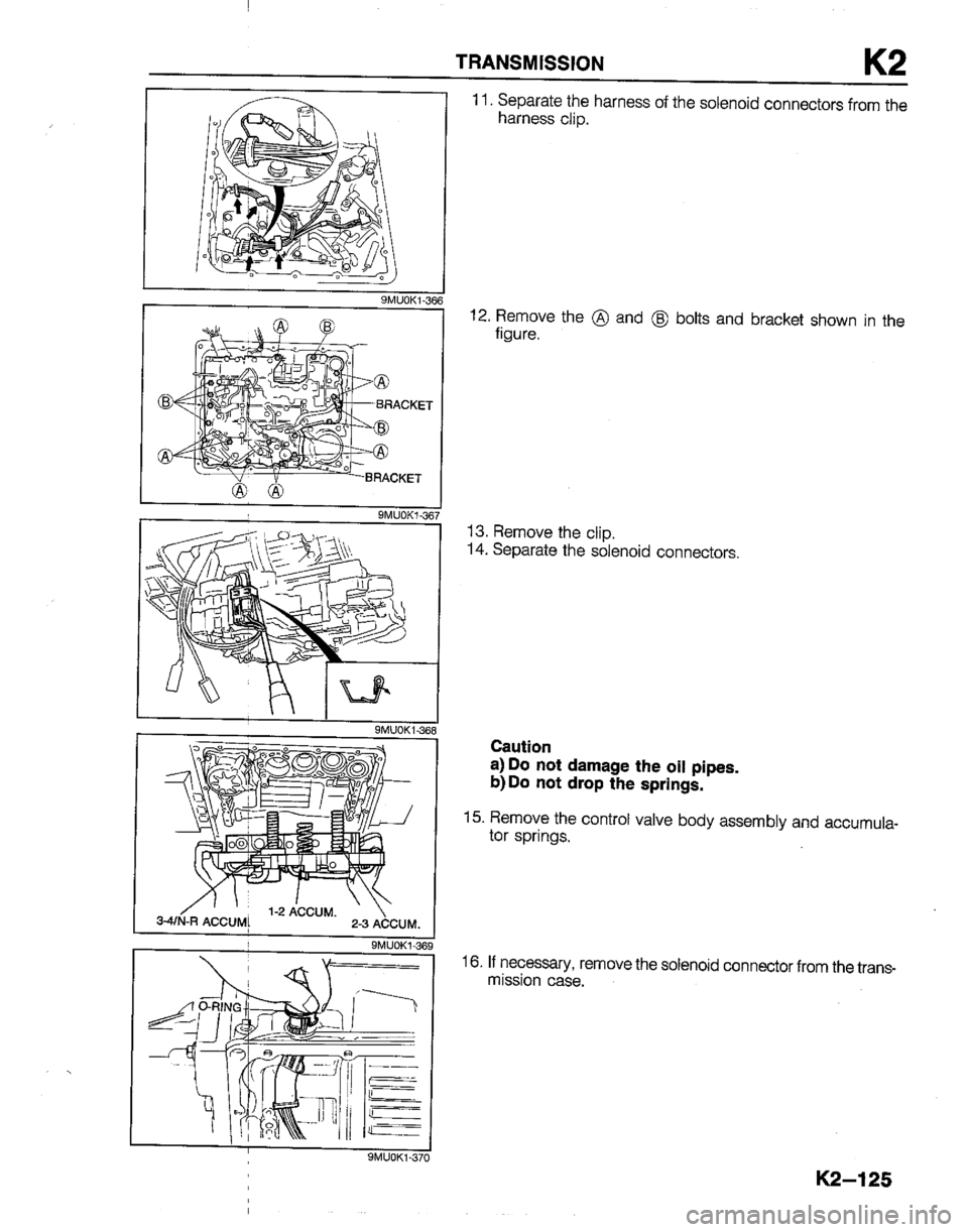 MAZDA B2200 1992  Workshop Manual 