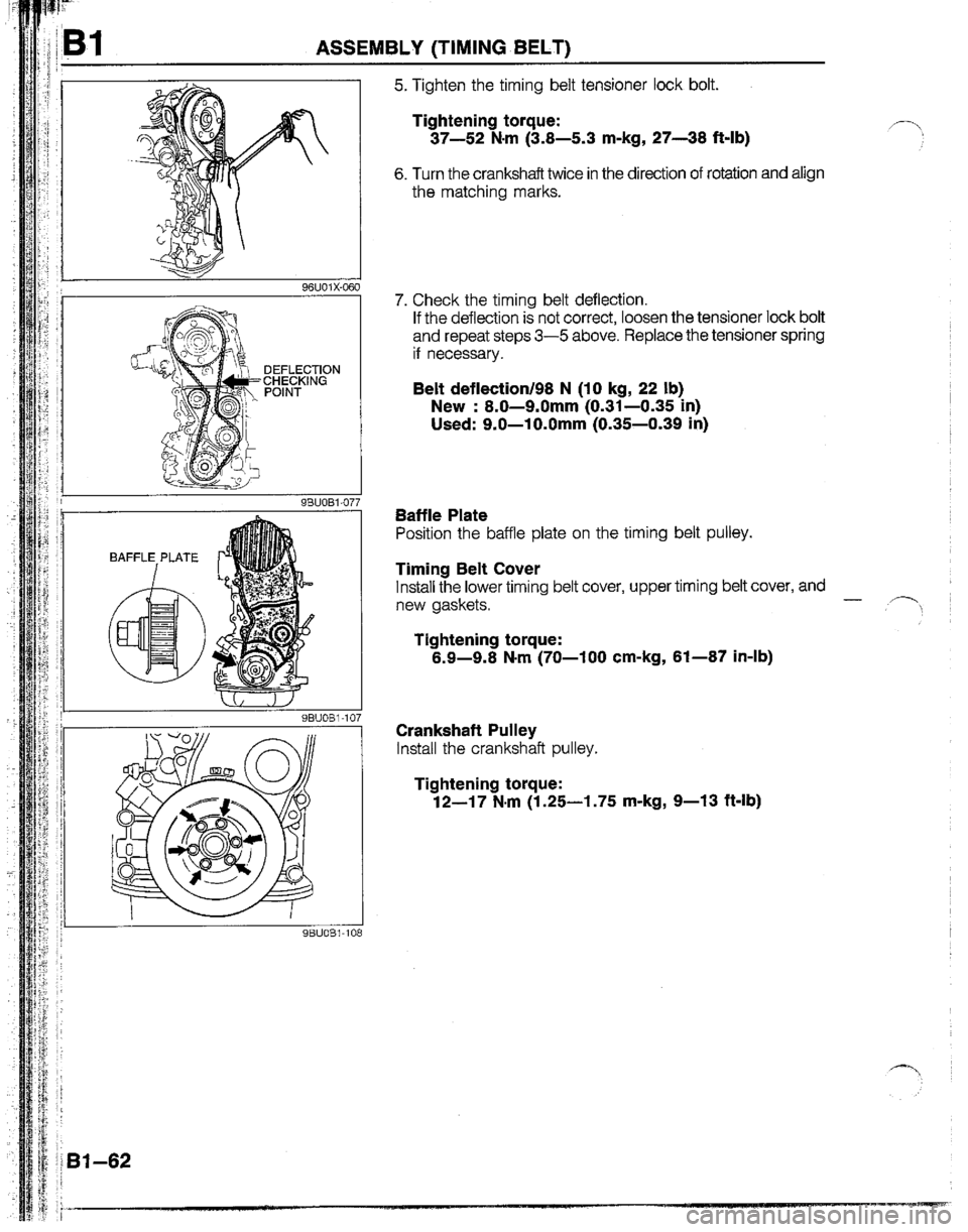 MAZDA B2200 1992  Workshop Manual 