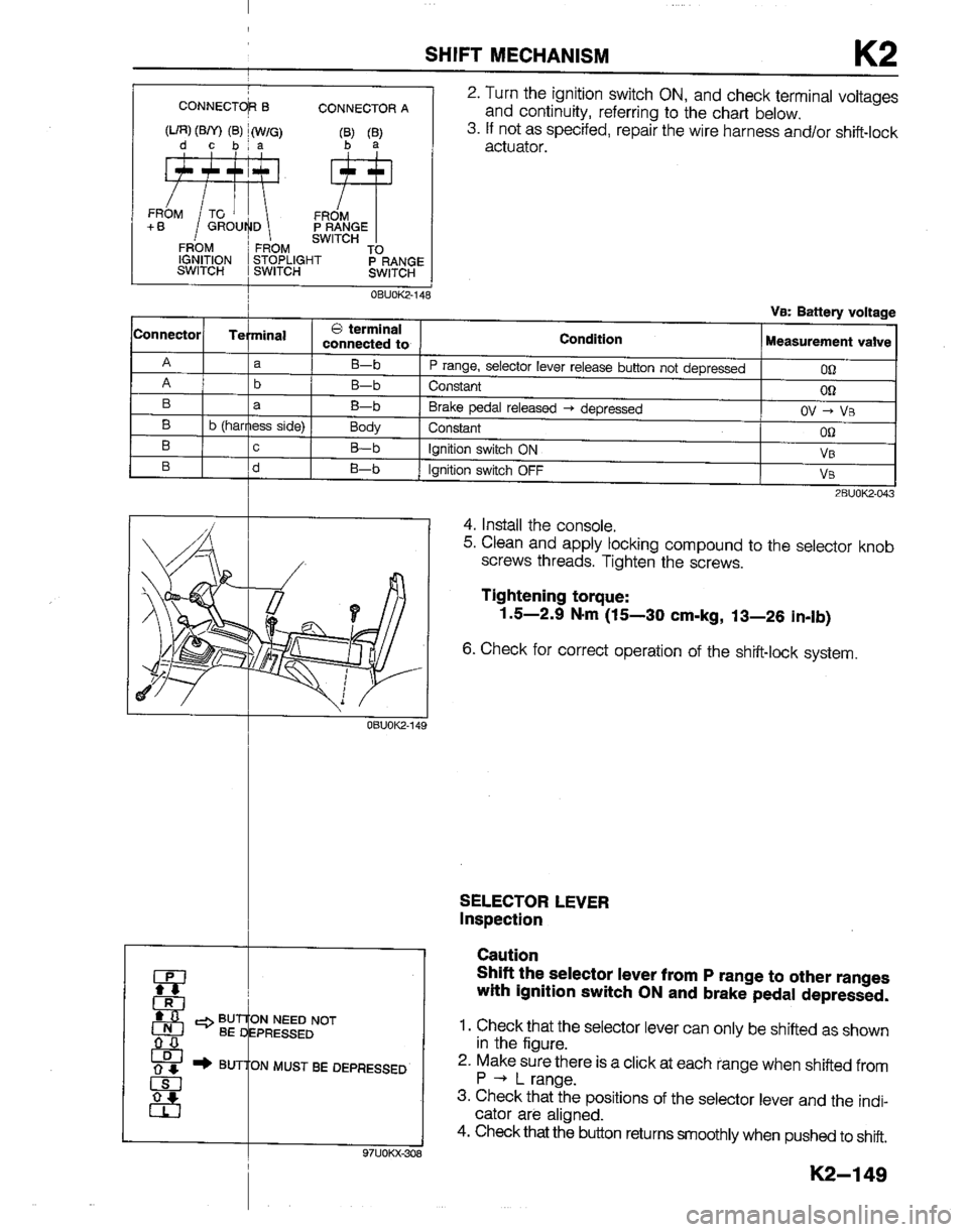 MAZDA B2200 1992  Workshop Manual 