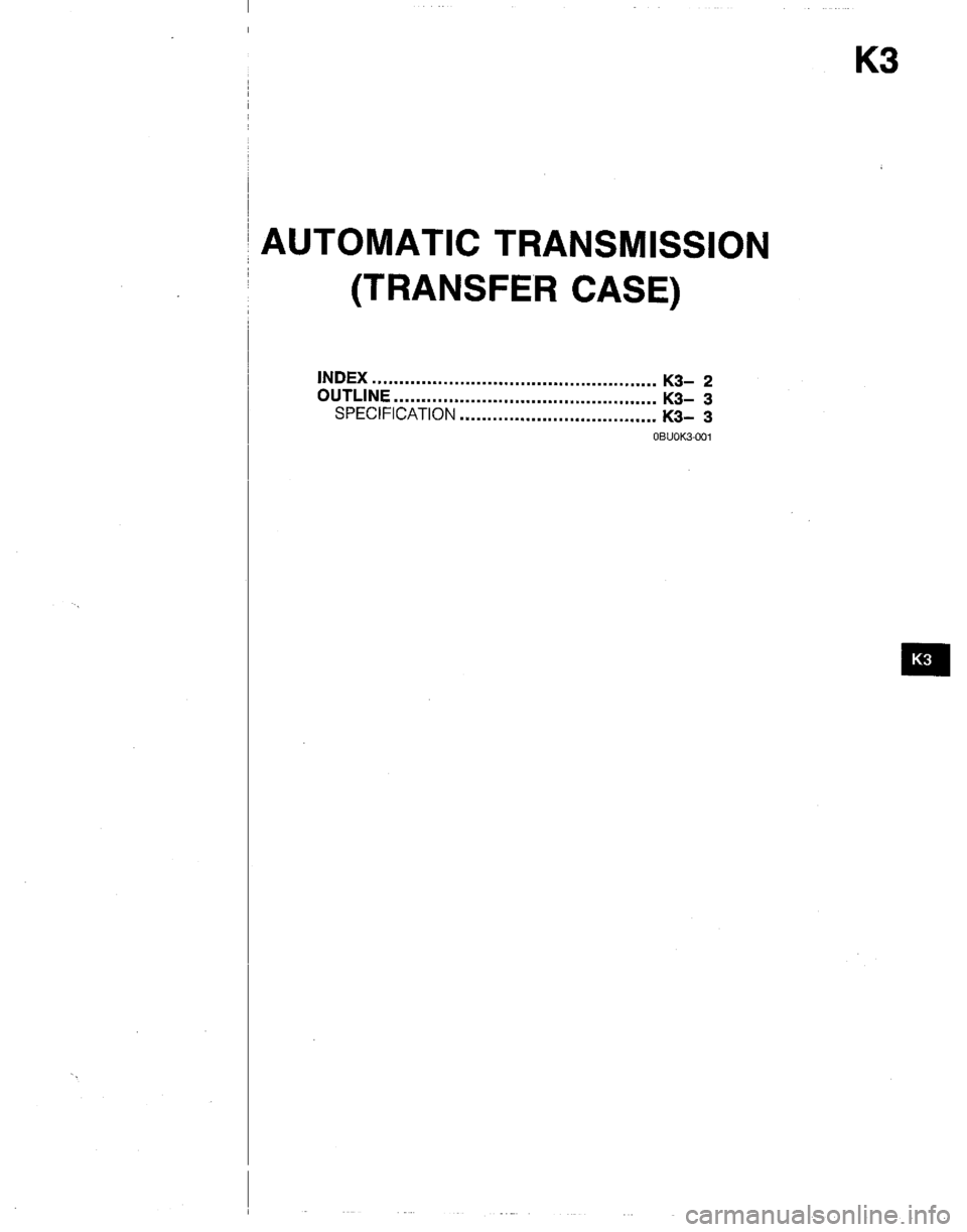 MAZDA B2200 1992  Workshop Manual 
