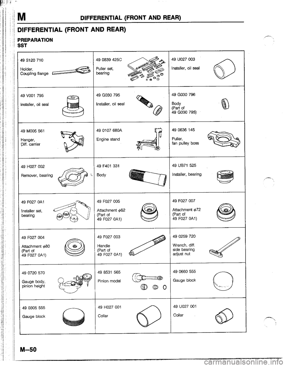 MAZDA B2600I 1992  Workshop Manual 