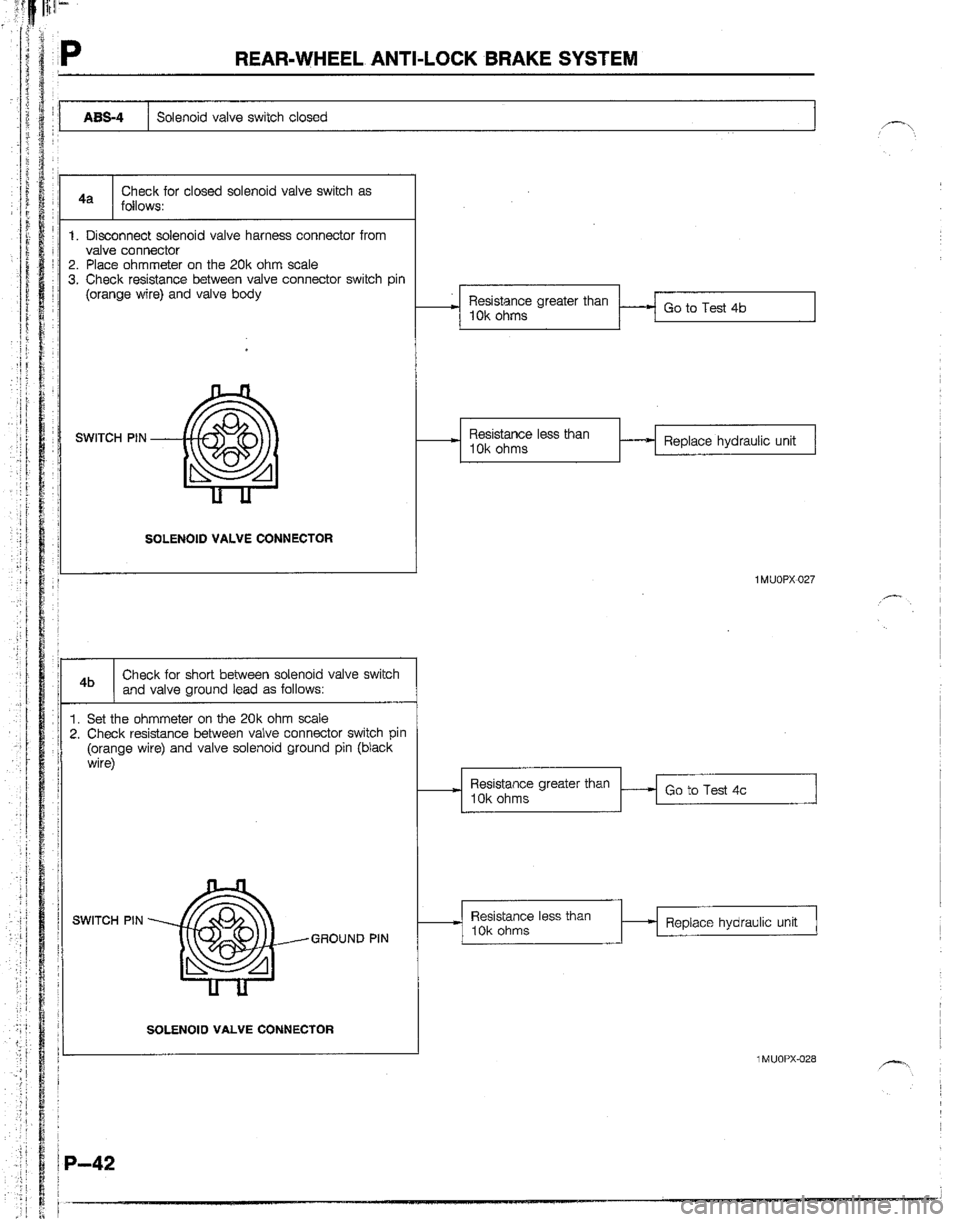 MAZDA B2600I 1992  Workshop Manual 