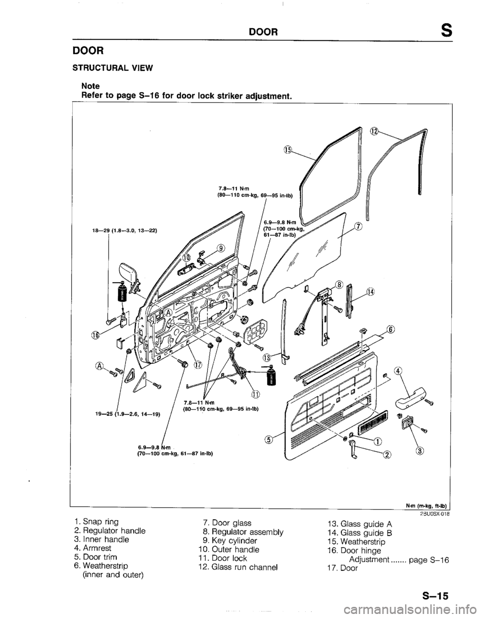 MAZDA B2600I 1992  Workshop Manual 