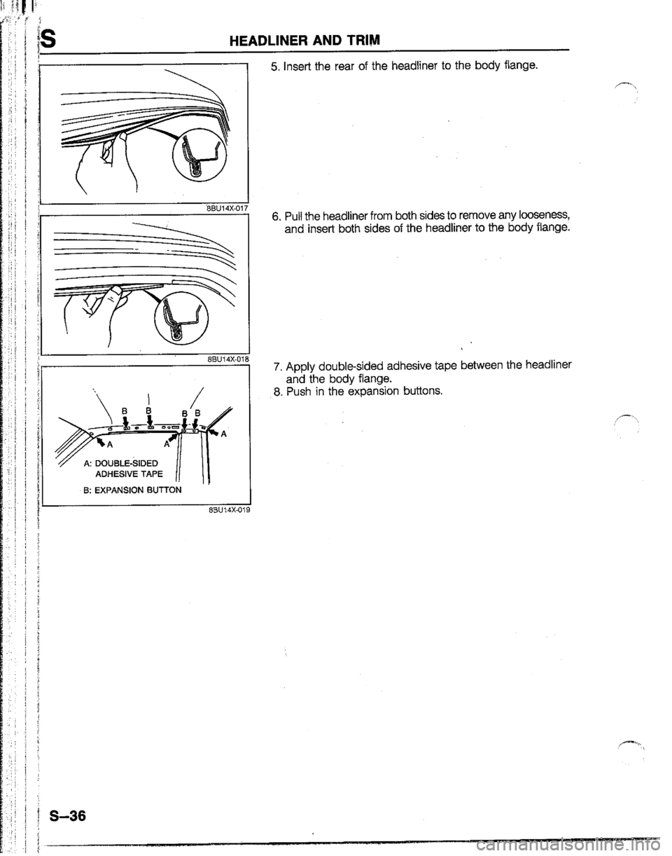 MAZDA B2600I 1992  Workshop Manual 