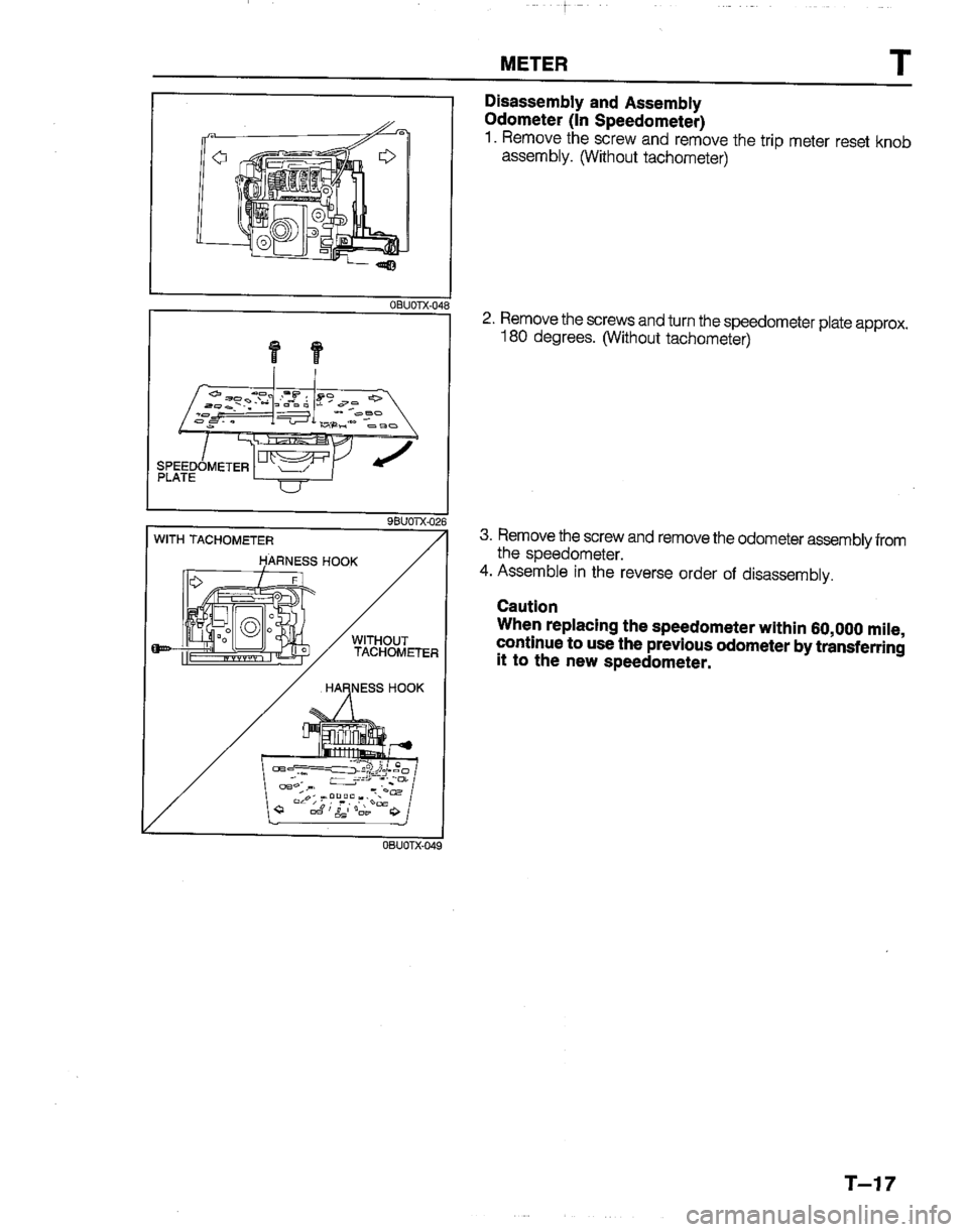 MAZDA B2600I 1992  Workshop Manual 