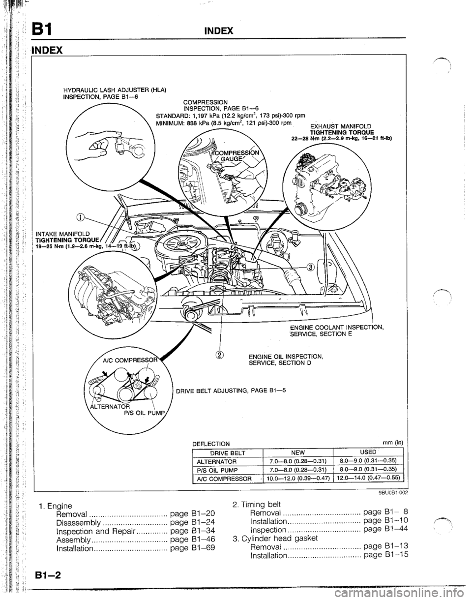 MAZDA B2600I 1992  Workshop Manual 