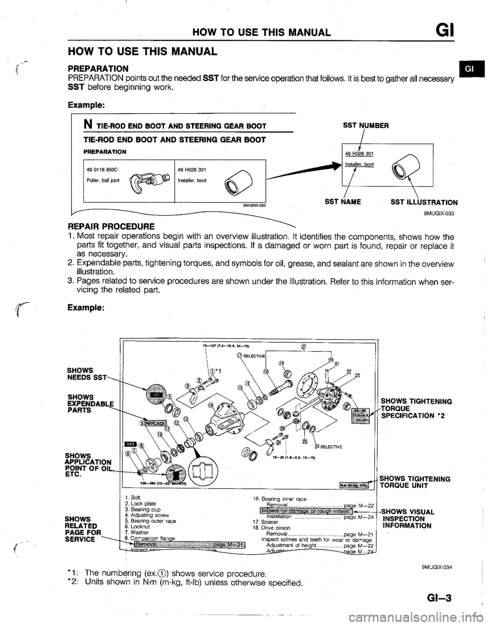 MAZDA B2600I 1992  Workshop Manual 