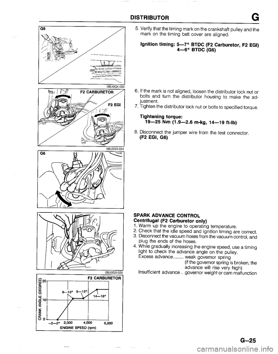 MAZDA B2600I 1992  Workshop Manual 