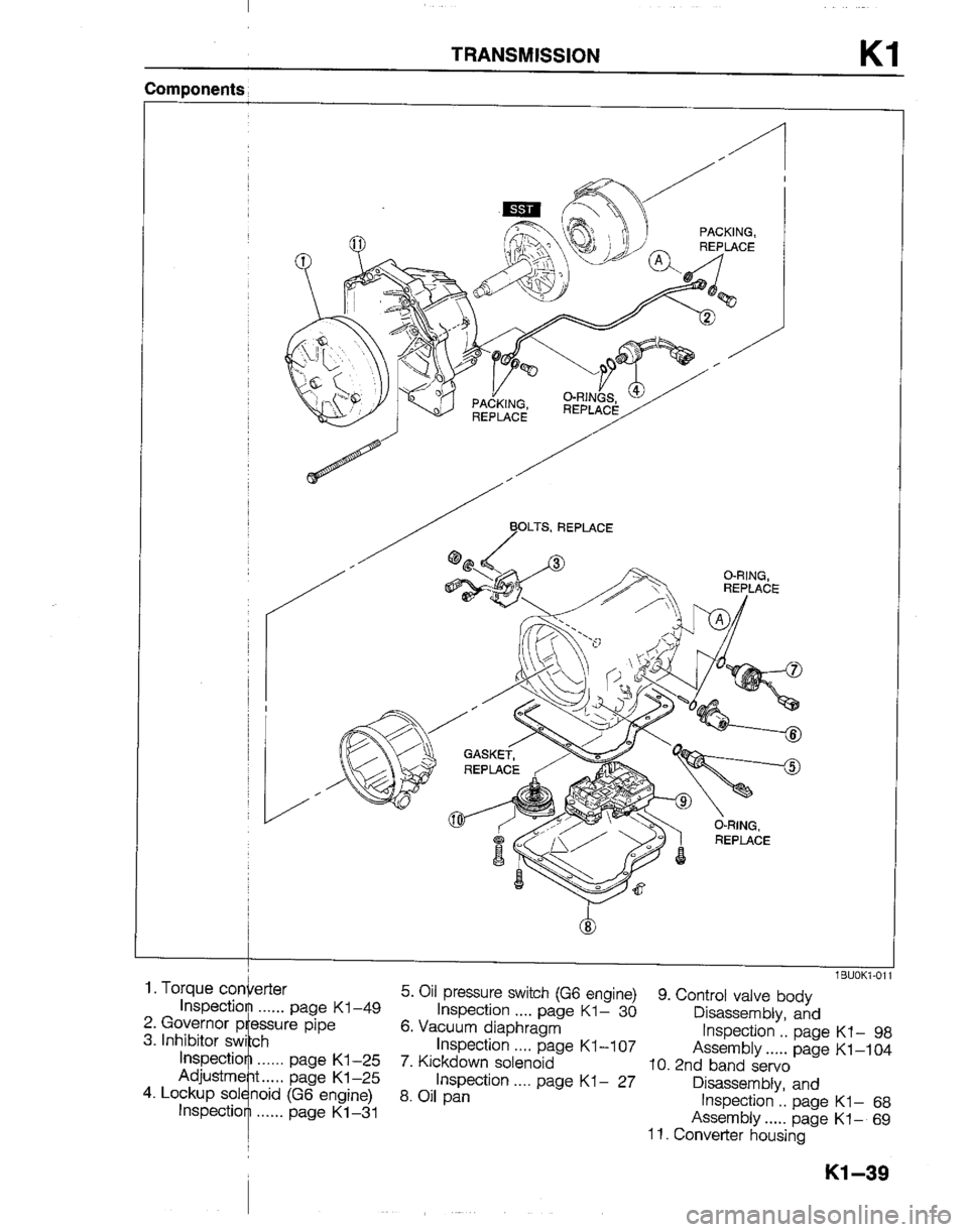 MAZDA B2600I 1992  Workshop Manual 