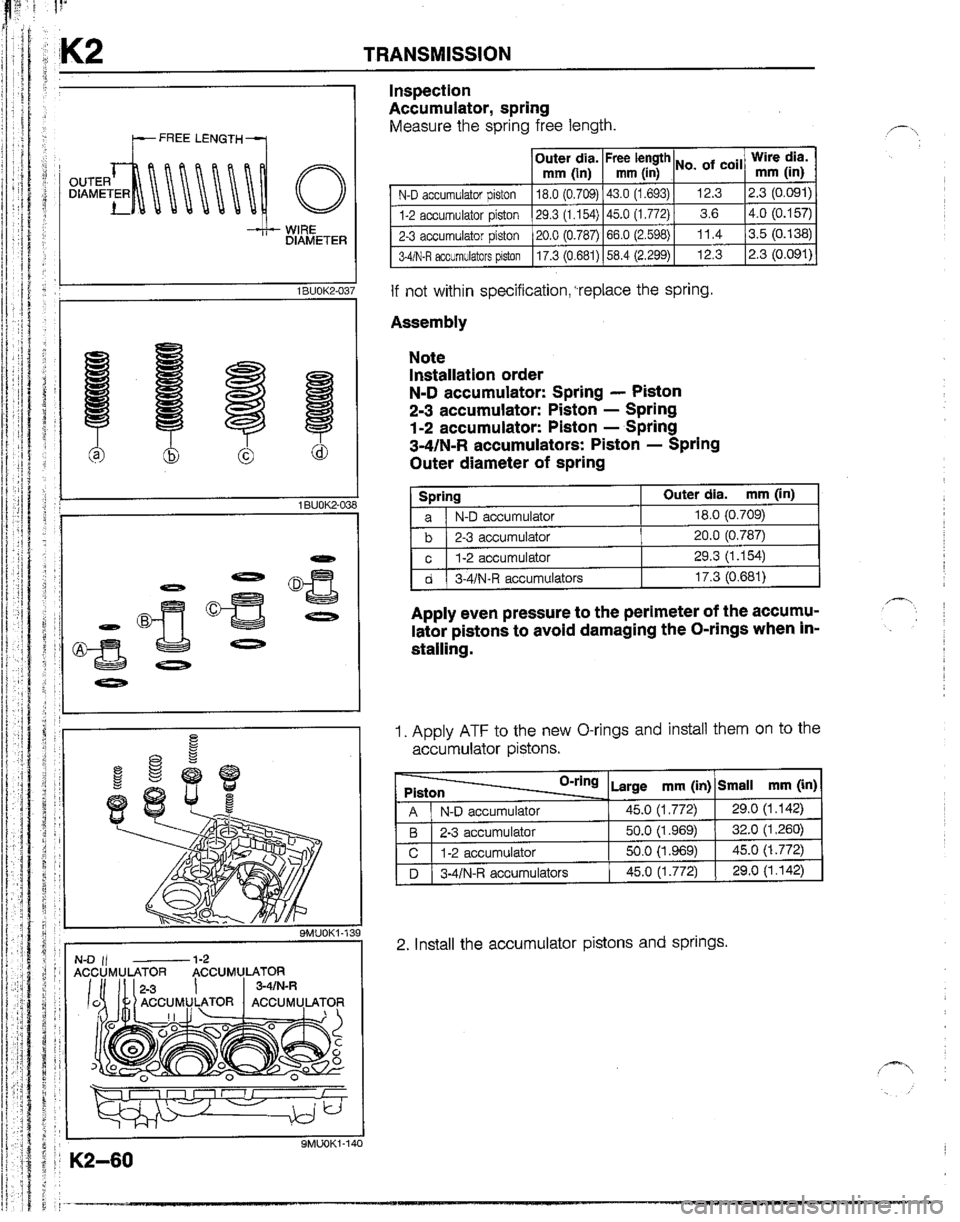 MAZDA B2600I 1992  Workshop Manual 