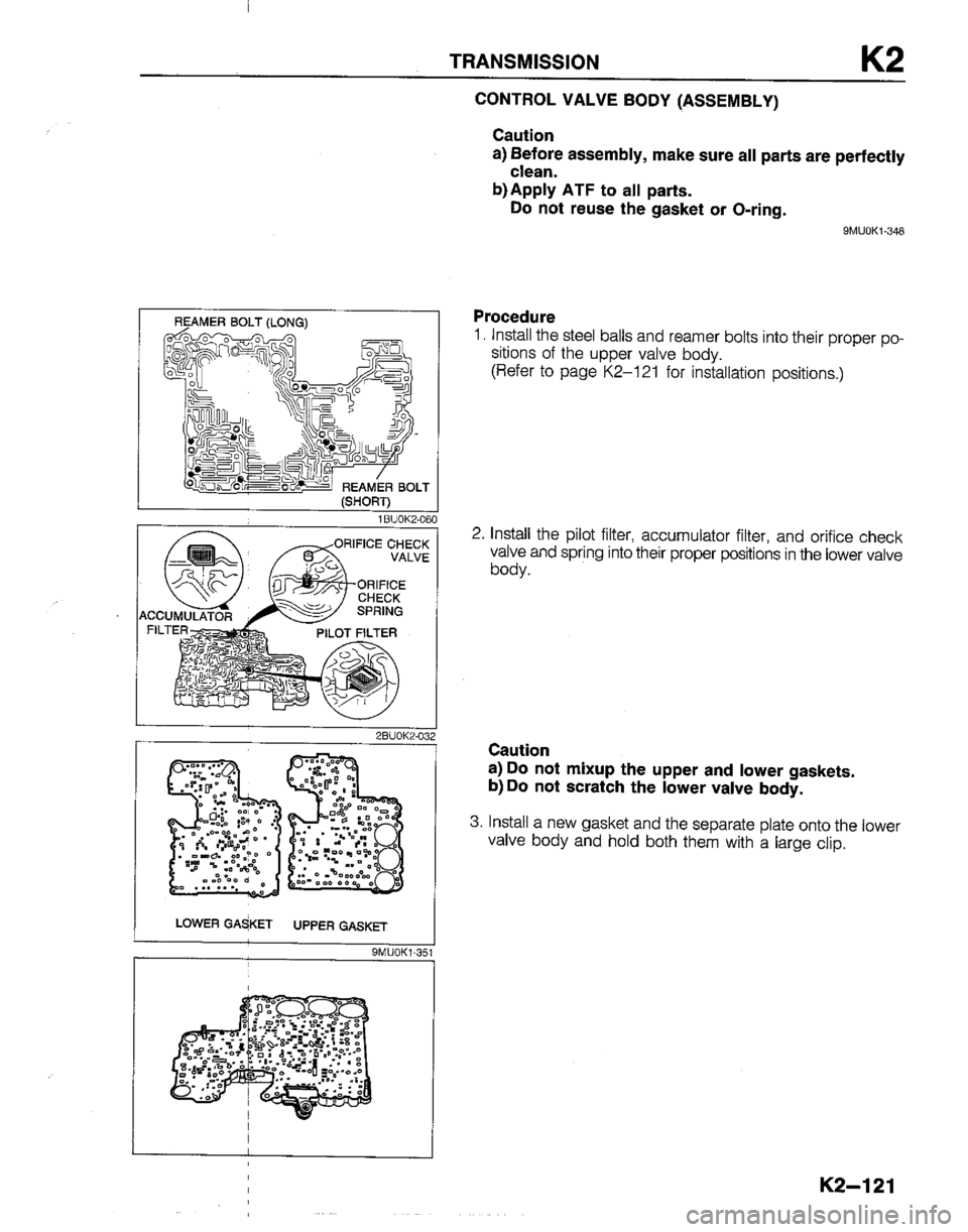 MAZDA B2600I 1992  Workshop Manual 
