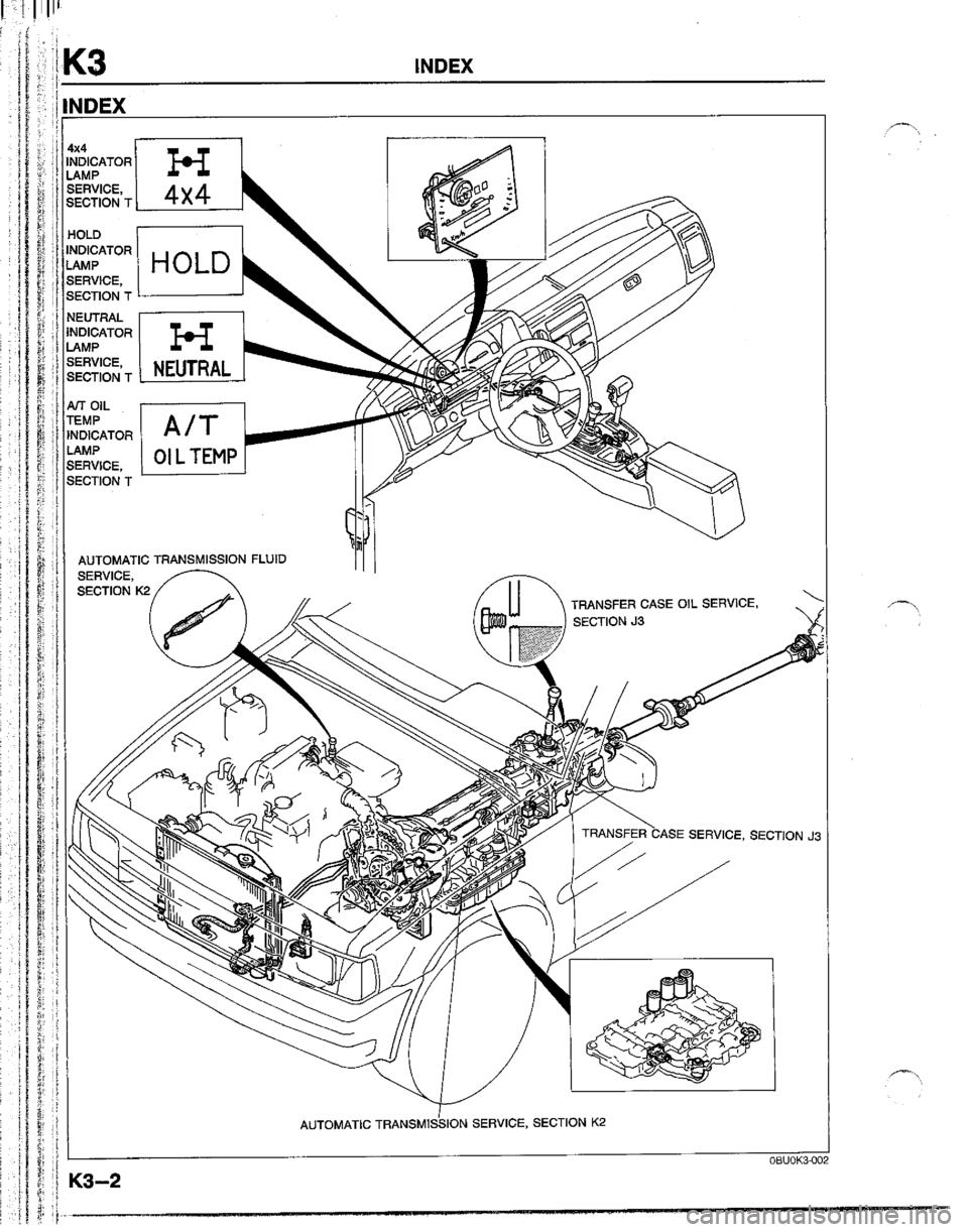 MAZDA B2600I 1992  Workshop Manual 