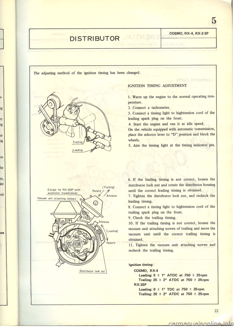 MAZDA COSMO 1978  Service Highlights Manual 