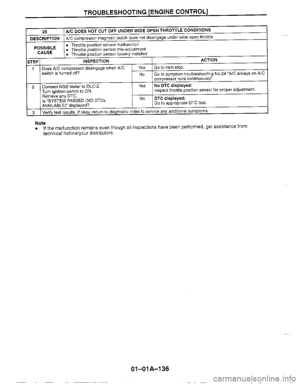 MAZDA MIATA 1999  Workshop Manual 