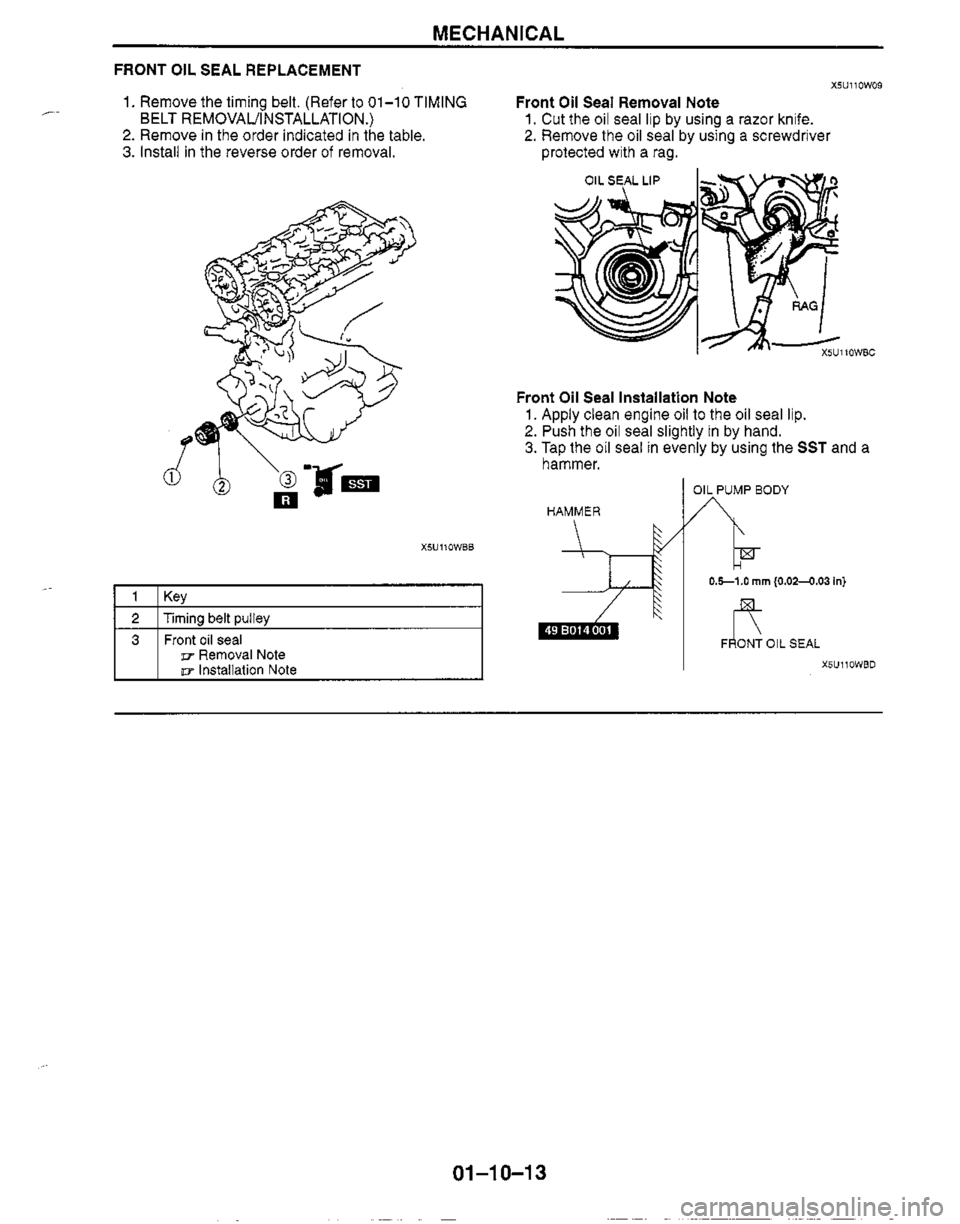 MAZDA MIATA 1999  Workshop Manual 