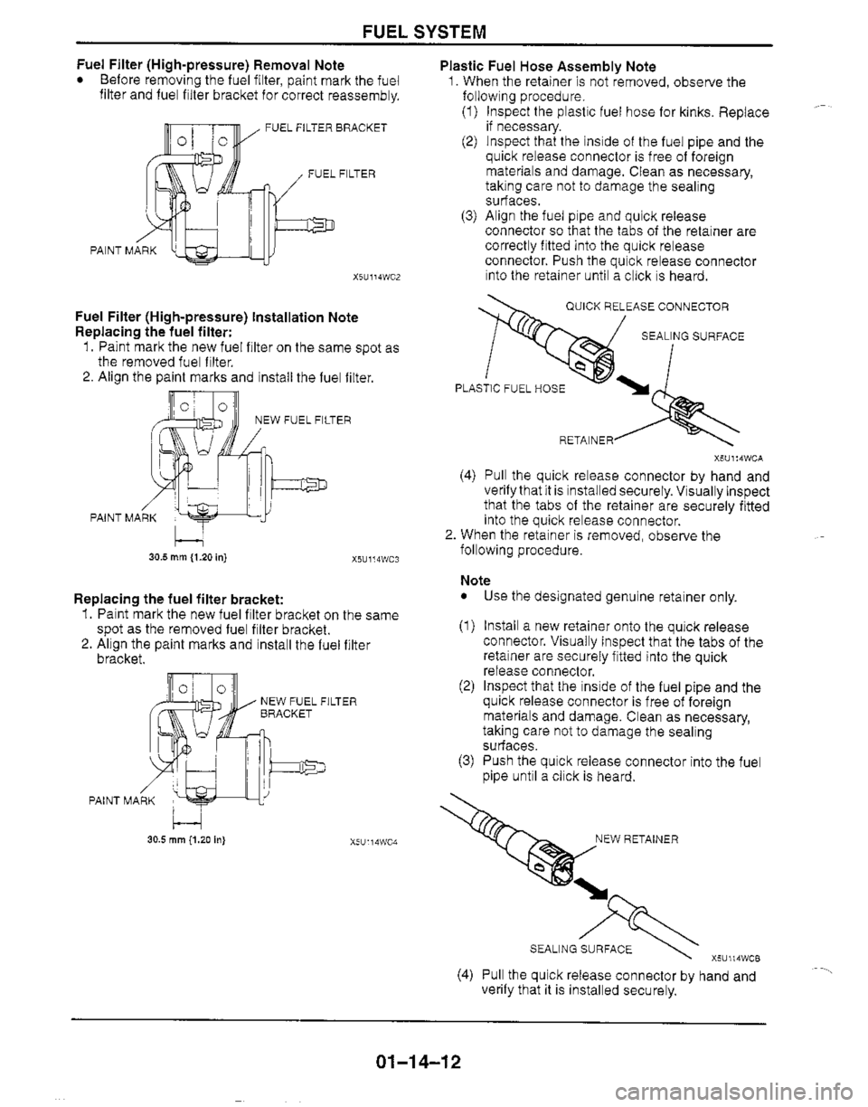 MAZDA MIATA 1999  Workshop Manual 