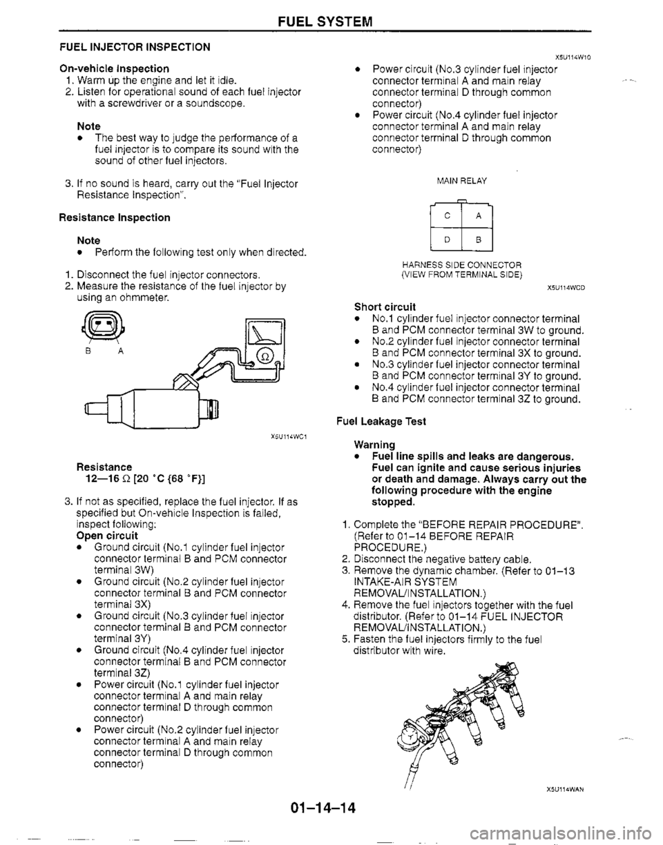 MAZDA MIATA 1999  Workshop Manual 